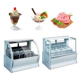 220V Ice cream freezer commercial popsicle freezer Defogging ice cream display cabinet for ice cream franchise store