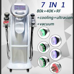 Unique Design 7 In 1 Skin 80K Cavitation Slimming Care Machine Radio Frequenc Beauty Equipment