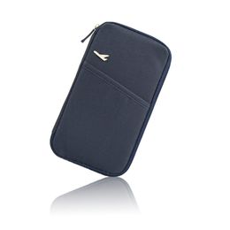 3Layer Coin Purse Triple Zipper Clutch Bag Wallet Phone Holder Organizer Case R3