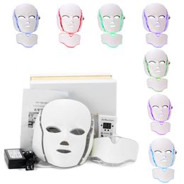 Portable 7 Colors Lights LED Photon PDT Facial Mask Face Skin Care Rejuvenation Therapy Device Home Use ace Care instrument