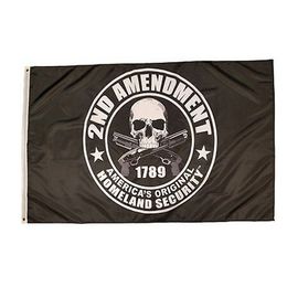 2ND Amendment Flag 3x5, 150x90cm Custom 68D Polyester 90% Bleed, High Quality Outdoor Indoor Hanging Advertising,