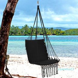 Wholesale-Camping Hammock Safety Hanging Hammock Chair Swing Rope Outdoor Indoor Hanging Chair Garden