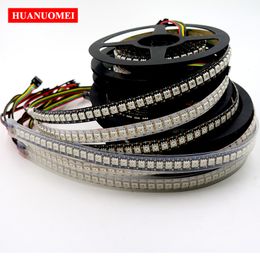 2M 144LEDs/m APA102 Addressable LED Strip 5050 RGB SMD Digital TV Flexible Tape Pixel Light 5V APA102C Lamp,White/Black PCB,IP20/IP65/IP67