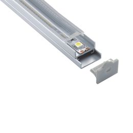 50 X 2M sets/lot 45 degree corner led Aluminium profile channel Square shape aluminium led extrusion for mounted ceiling light