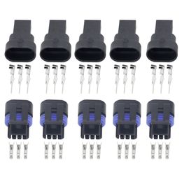 5 Sets 3 Pin Male and Female 1.5A Car Connector Automotive Connector jacket sensor plug parts with terminal DJ7039Y-1.5-11/21