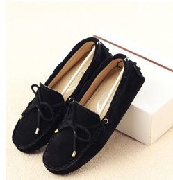 New Women's Casual Genuine Leather Shoes Fashion Women Flat Shoe Colors Casual Loafers Women Shoe Flats Moccasins Lady Driving Shoes