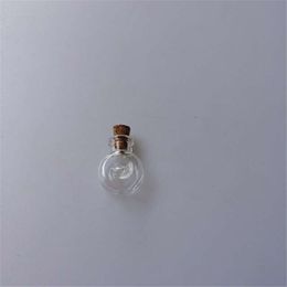 Mini Glass Bottles Pendants Small Wishing Bottles With Cork Arts Jars For Necklace Pendants Gifts Vial XO 20pcs it