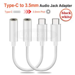 -Tipo-C para 3.5mm fone de ouvido cabo adaptador USB 3.1 Tipo C Masculino para 3,5 AUX Áudio Feminino Jack para o Tipo-C Smartphone DHL