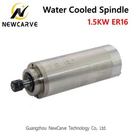 CNC Spindle Motor 1.5KW 220V 380V Water Cooled Spindle ER16 With 80MM Diameter NewCarve Spindle