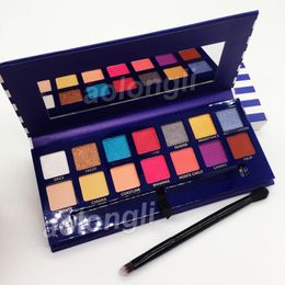 New Arrivals Makeup Riviera 14 color eyeshadow palette with brush beauty shimmer matte eye shadow hills palette fast ship