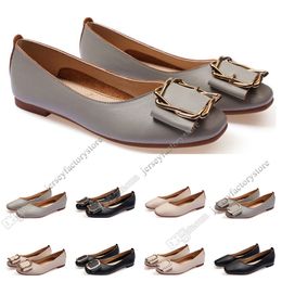 ladies flat shoe lager size 33-43 womens girl leather Nude black grey New arrivel Working wedding Party Dress shoes sixty-one