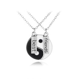 Charme jolie amis Meilleur Cadeau Pendentif Taiji Bagua Unisexe Colliers Ying Yang