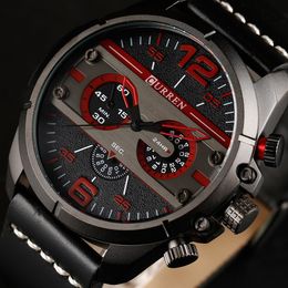 Men Watches CURREN Top Brand Luxury Men's Waterproof Sports Military Wrist Watch Male Fashion Casual Quartz Clock Gift 210517