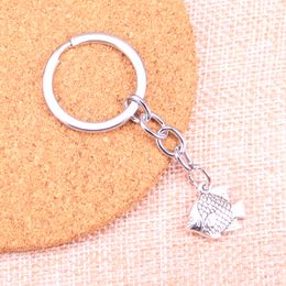 New Keychain 16*17mm fish goldfish Pendants DIY Men Car Key Chain Ring Holder Keyring Souvenir Jewelry Gift