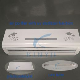 best selling Negative Ion Generator Ozone UVC Lamp Sterilizer Ionizer wall mouthed Air Purifier for home Bus train Cleaner