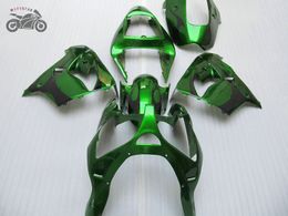 Free Custom Motorcycle parts for Kawasaki ZX9R fairing kit 2000 2001 Ninja ZX-9R 00 01 ZX 9R green black fairings set YY22