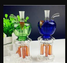 Apple four claw glass water bottle Wholesale Glass bongs Oil Burner Glass Water Pipes Oil Rigs Smoking Free