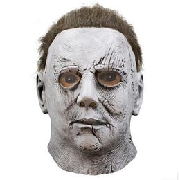 Michael Myers Mask Halloween 2019 Horror Movie Cosplay Adult Latex Full Face Helmet Halloween Party Scary Props YD0358