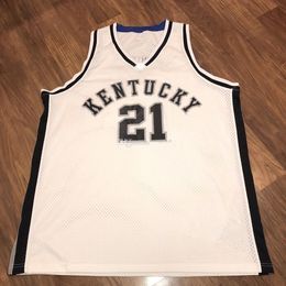 2001-02 Uk Kentucky Wildcats College Tayshaun Prince #21 Retro Basketball Jersey Men's Ed Custom Number Name Jerseys