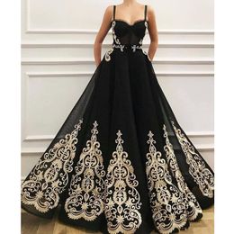 Sexy Black Prom Dresses With Lace Appliques A Line Yong Girls Cocktail Party Dress Zipper Back Cheap Evening Gowns Sleeveless