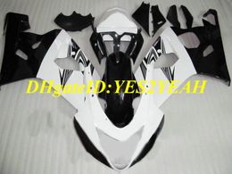 Exclusive Motorcycle Fairing kit for SUZUKI GSXR600 750 K4 04 05 GSXR600 GSXR750 2004 2005 ABS White gloss black Fairings set+Gifts SG30