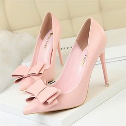 pompe scarpe da donna tacchi neri bowtie scarpe da sposa a spillo fetish tacchi alti donne sexy scarpe da donna tacchi altissimi donne calzado mujer