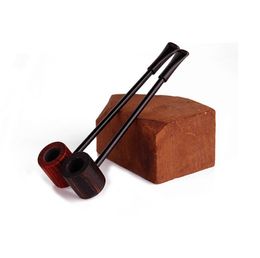 New Popeye Solid Wood Flat-bottomed Waxing Mini Pipe Men Hammer Straight Tobacco Tool