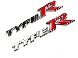 Car Styling 3D Metal Alloy Type R Typer Sticker For Honda City CR-V XR-V HR-V Accord FIT Jazz Stream Crider Greiz CIVIC Spirior