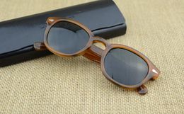 Wholesale-Brand Design S M L Frame 18Color Lens Sunglasses Lemtosh Johnny Depp Glasses Top Quality Eyeglasses Arrow Rivet 1915 With Case