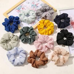 Scrunchies Hairbands Cotton Large Intestine Hair Ties Scrunchie Hair Bands Girl Ponytail Holder Hair Accessories 36 Solid Color 2000pcs 5377