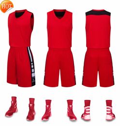 2019 New Blank Basketball jerseys printed logo Mens size S-XXL cheap price fast shipping good quality STARSPORT RED SR001AA1