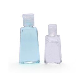 30ml 60ml trapezoidal disposable gel hand sanitizer bottle Travel Mini Plastic Empty bottle with Flip Cap makeup Shampoo bottles SN3044