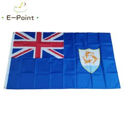 British Anguilla Flag 3*5ft (90cm*150cm) Polyester Banner Decoration flying home & garden flag