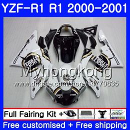 Body For YAMAHA YZF 1000 YZF R 1 YZF-1000 YZFR1 00 01 Frame 236HM.24 YZF-R1 00 01 Bodywork hot Lucky Strike YZF1000 YZF R1 2000 2001 Fairing