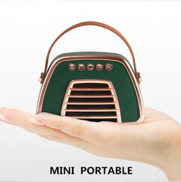 Retro portable bluetooth speaker portable mini subwoofer bluetooth speaker can custom your logo