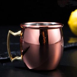 Newest Moscow mini glass 60ml Wine Glasses stainless steel cocktail cup Moscow mule cup mini wine beer a small copper cup T2I5198