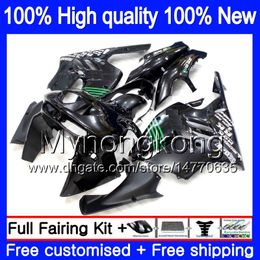 Body For KAWASAKI ZX900 900 CC 9 R 94 97 1994 1995 1996 1997 221MY.1 Glossy black ZX 900 ZX 9R 900CC ZX-9R ZX9R 94 95 96 97 Fairings