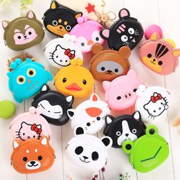 Cartoon Animal Silicone Jelly Coin Purse Mini Wallet Sunward Female Purse Soft Fastener Bag Case Adult Kids Birthday Novelty Gift