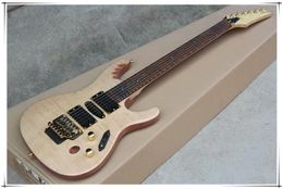 Original Body 24 Frets Golden Hardware Electric Guitar with Tremolo Bridge,HSH Pickups,can be customized