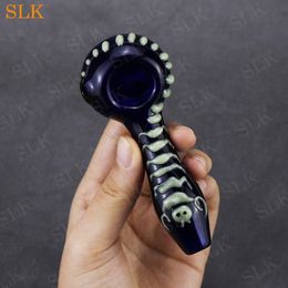 High Borosilicate Glass Pipes Smoking Pipes VS Glass Water Pipes Collectable Glass Tobacco Herb Pipe Hookah Shisha Bong