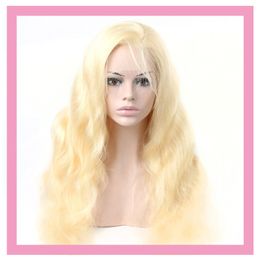 Brazilian Virgin Hair Lace Front Wigs Blonde Body Wave 613# Colour New Peoducts Body Wave 13X4 Wig With Baby Hair