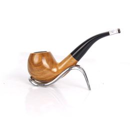 Green Sandalwood Pipe Cleaning Bending Pipe Removable Tobacco Fittings