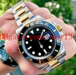Luxury High Quality Brand Men's Watch 116613 Two Tone Steel/18k Yellow Gold Black Dial Ceramic Automatic Machinery Movement Mens Watches