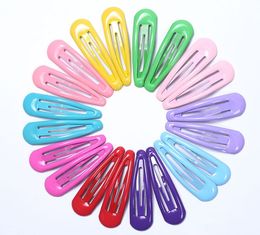 100pcs/lot 5cm Snap Hair Clips for Hair Clip Pins BB Hairpins Color Metal Barrettes for Baby Children Women Girls Styling Accessories