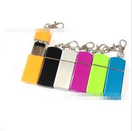 Colorful Pocket Ashtray With Keychain Round Square Cigarette Smoking Ash Tray Holder Storage Tool 2 Styles For Home Office Use