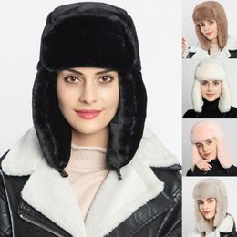 Gauze MaskTrapper Ushanka Hat Windproof Warm for Outdoor Skiing Sport Winter Hat for Men and Women