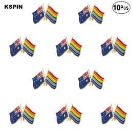 Rainbow Australia Lapel Pin Flag badge Brooch Pins Badges 10Pcs a Lot