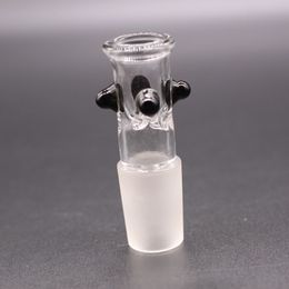 Black Glass Bowl Funnel Slides Bongs Hookahs Accessary Tobacco Smoking Male Bowls Heady Water Pipe Bong