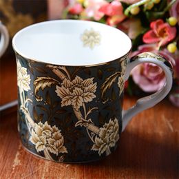 European Coffee Mug High Quality British Ceramic Cup Restoring Porcelain Drinkware Dish Suits afternoon tea cups