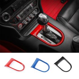 Car Central Gear Shift Panel Decoration For Ford Mustang 15+ Interior Accessories